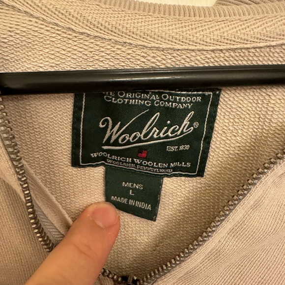Woolrich Cream Zip Up Sweater - Picture 2 of 4